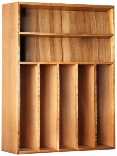 Besilord Silverware Organizer Kitchen Drawer Organizer Utensil Organizer Acacia - Image 7