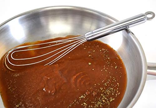 Norpro Krona 11-Inch Stainless Steel Flat Whisk, 11in/28cm, Silver