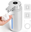 Automatic Foaming Soap Dispenser, Rechargeable, Silver