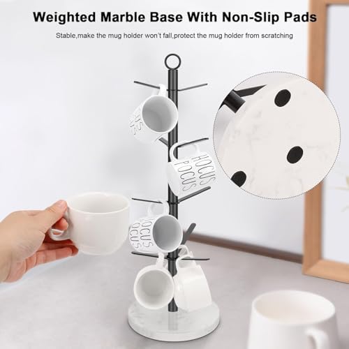 Mug Holder Tree, Coffee Cup Stand Holder, Thick Base Mug Rack for