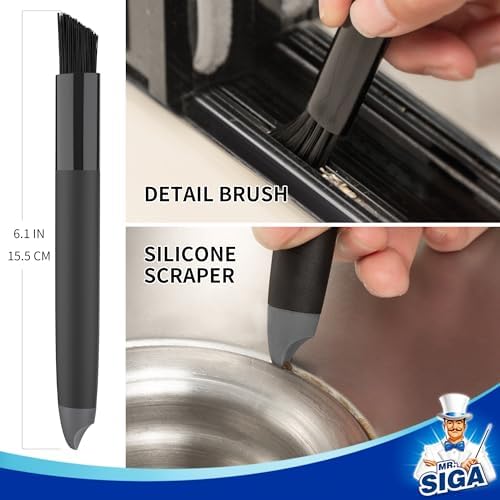 MR.SIGA Grout Cleaner Brush Set for Tiles