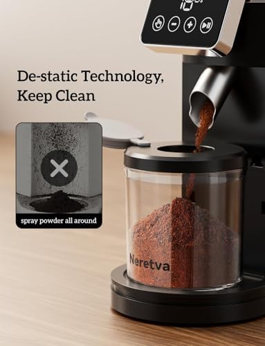 Neretva Stainless Steel Espresso Grinder, Silver