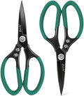 2 Pack Heavy Duty All Purpose Scissors, Stainless Steel Sharp Leather