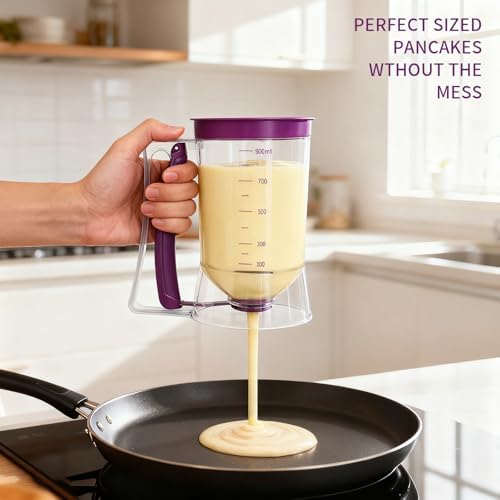 Pancake Batter Dispenser with Squeeze Handle