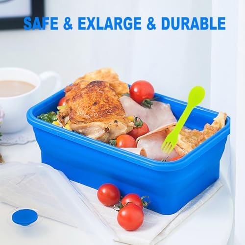 Extra Large Collapsible Silicone Food Storage Containers With Lids