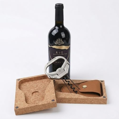 Wine Opener for Vintage Bottles - Hybrid Corkscrew & Ah-So Cork Puller