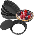 Mini Tart Pans, Nonstick 4 Inch Mini Quiche Pan Removable Bottom Tart