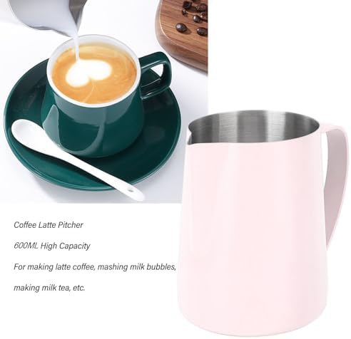 Milk Frother Cup, Milk Frothing Pitcher 480ML Stainless Steel Milk