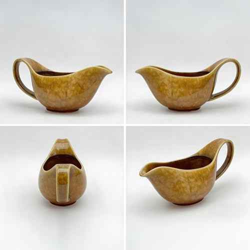 Gravy boat with drip-proof spout. 24-ounce large-capacity ceramic