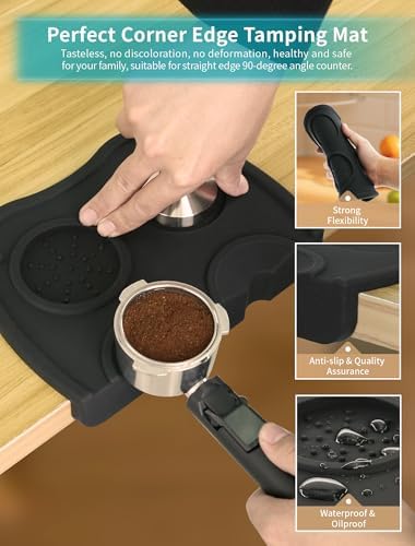 Gevi 3pcs Espresso Machine Accessories Set, Coffee Tamper, Knock Box