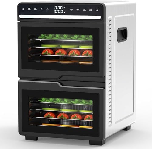 WAA Food Dehydrator, 12 Stainless Steel Trays, 1100W