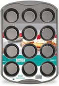 Baker's Secret 12cup Muffin Pan Cupcake Nonstick Pan - Carbon Steel