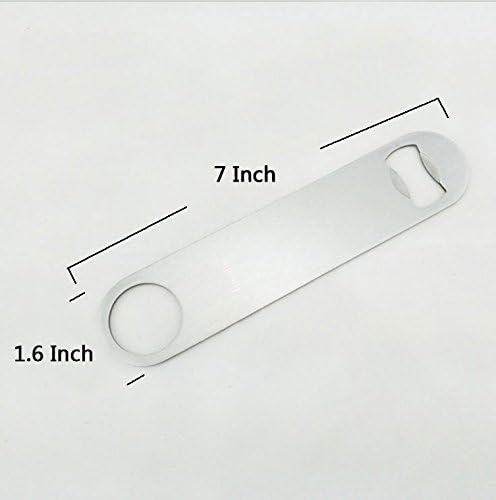 KISEER Heavy Duty Stainless Steel Flat Bottle Opener, 4 Pack Beer Bottle Opener - Image 4