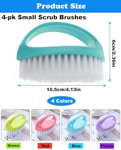 Small Nylon-Bristle Scrubbing Brush