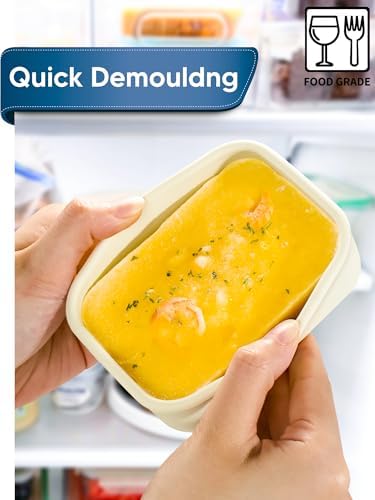 8 PCS 1 Cup Silicone Freezer Molds with Lid, 8oz Soup Freezer Molds