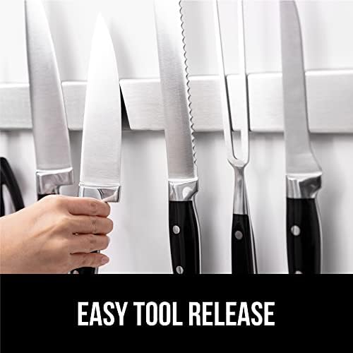 GORILLA GRIP 304 Stainless Steel Magnetic Knife Holder, 10 Inch