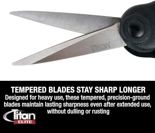 Titan Industrial Grade Heavy Duty Scissors Multipurpose Shears for