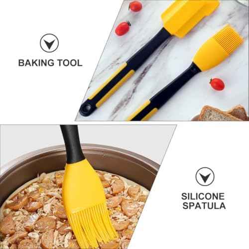 Silicone Baking Brush and Spatula Heat Resistant Kitchen Tools Set
