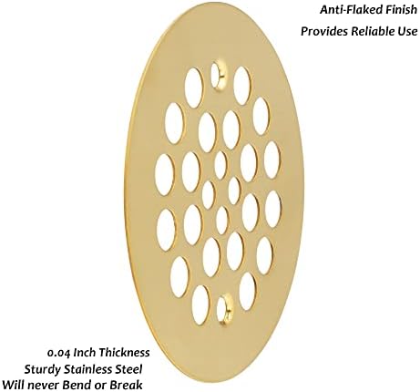 Artiwell 4-1/4“ Shower Strainer Drain Trim Set, Screw-in Shower