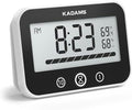 KADAMS Waterproof Shower Timer Clock, Black