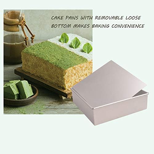 Anodized Aluminum Square Cheesecake Pan Chiffon Cake Mold Baking Mould