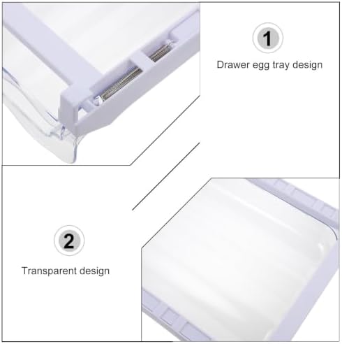 Plastic Egg Holder Drawer for Refrigerator, Hanging Dispenser Tray