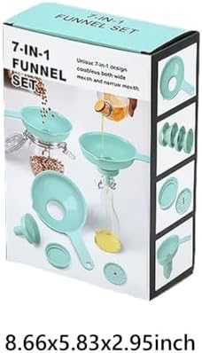 7-in-1 Versatile Kitchen Funnels Set Multi Purpose Non Leaking