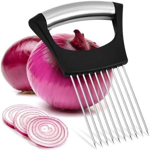 Stainless steel onion slicer, for lemon, potato, tomato, avocado, egg