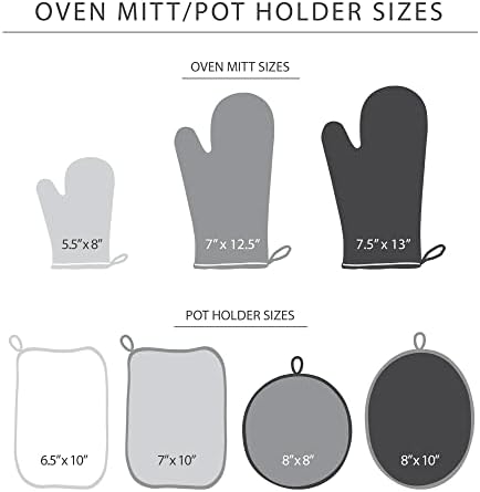 KitchenAid Asteroid Mini Oven Mitt Set, 5.5"x8", Milkshake Tan
