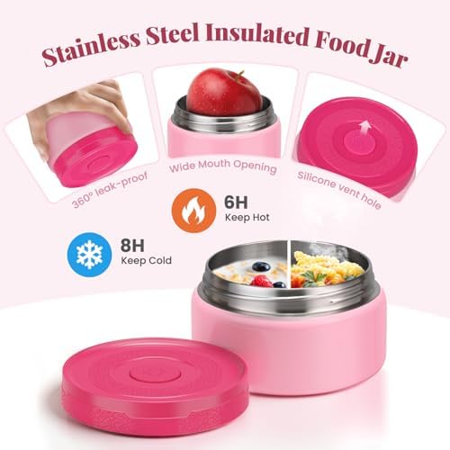 HWONMTE Bento Lunch Box Set with Soup Thermo