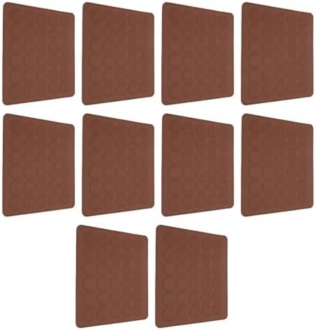 Brrnoo Silicone Macaron Mat Set 10 Sheets 30 Holes Non Stick Reusable