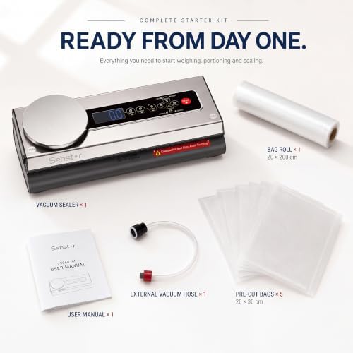 Food Vacuum Sealer with Built-In Scale, 90kPa