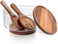 Large Glass Salad Bowls Set