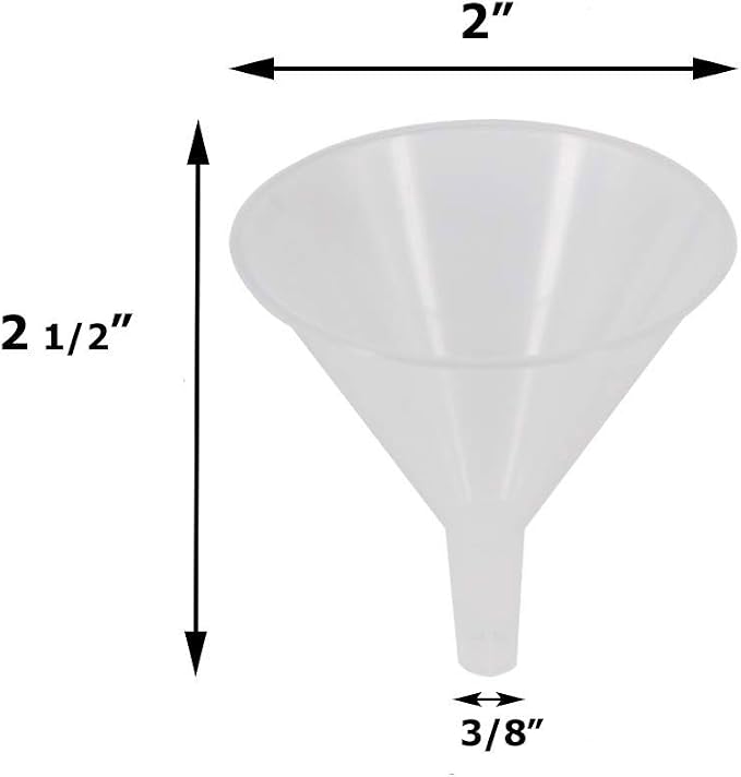 Plastic Funnel 2 inch diameter for General Purposes, Lab Car Kitchen Art Home - Image 3