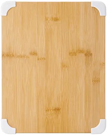 Farberware Nonslip Bamboo Cutting Board with Juice Groove, 11x14 Inch