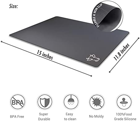 Fotouzy Plastic Cutting Boards with Food Icons, Flexible Cutting Mats