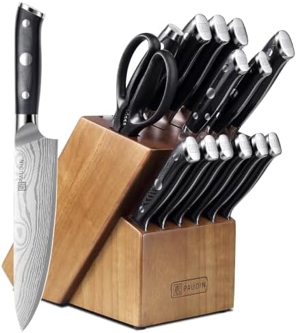 PAUDIN 16-PC High Carbon Stainless Knife Set