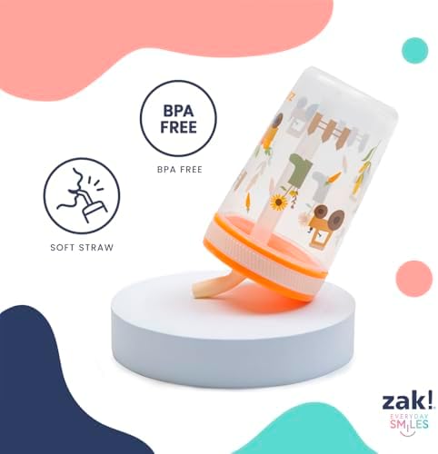 Zak Designs Kelso Toddler Cups For Travel or At Home, 15oz 2-Pack
