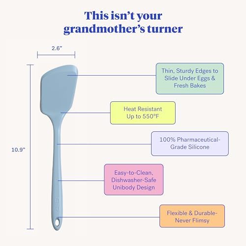 GIR Silicone Spatula Turner – Mini Flip, Slate