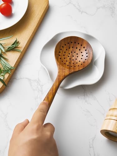 ABRUTY Spoon Rest for Stove Top, Ceramic Spoon Holder for Counter