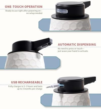 Automatic Soap Dispenser, Touchless Liquid Dish Soap Dispenser
