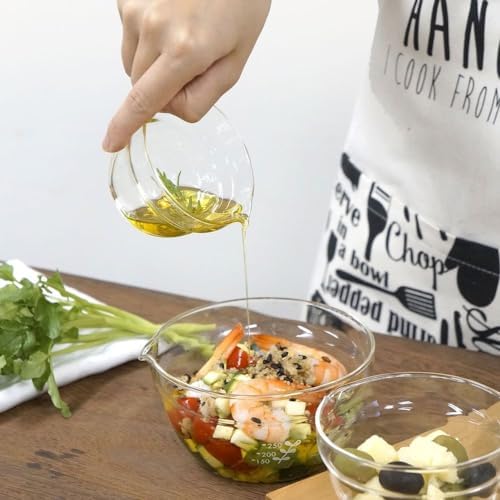 HARIO KB-1318 Single-Mouth Bowl, Heat Resistant Glass, Set of 3, Multi