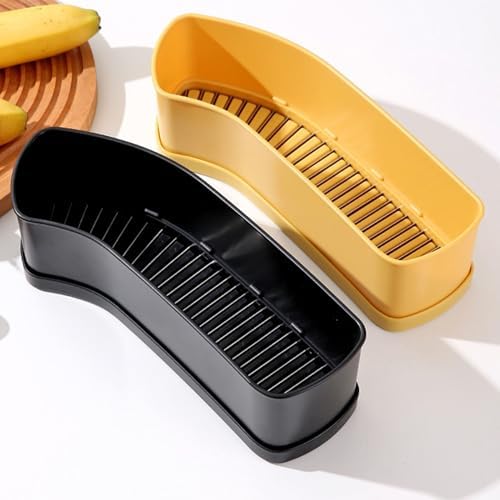 banapoy Banana Slicer, Stainless Steel Fruit Cutting Tool for