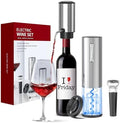 Wine Gifts-Electric Wine Opener and Aerator Set- Rechargeable Wine