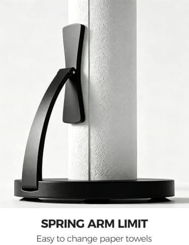 VEHHE Black Countertop Paper Towel Holder