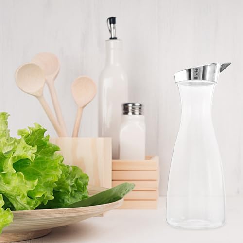 Acrylic Juice Water Pitcher with Lid, 1500ml Large Capacity Beverage