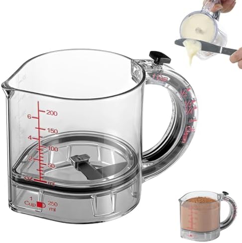 4-in-1 Adjustable Measuring Cup, Multi-Functional Kitchen Tool with