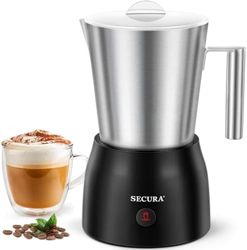 Secura 17oz Stainless Steel Milk Frother