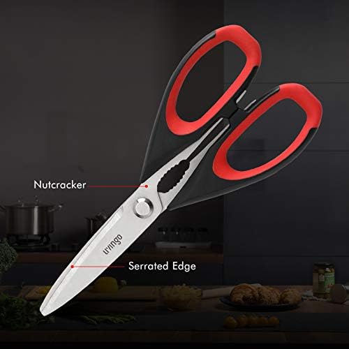LIVINGO 8.5" Kitchen Shears – Ultra Sharp, Heavy Duty & Dishwasher