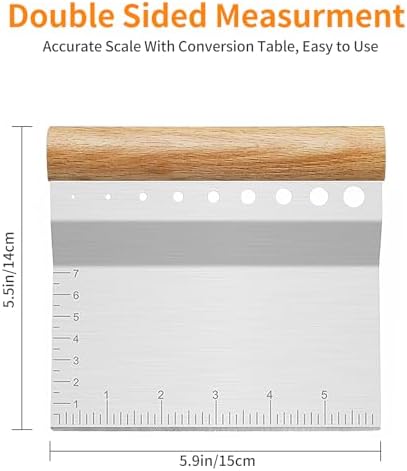 ALLTOP Dough Bench Scraper/Cutter/Chopper, 1 Pack
